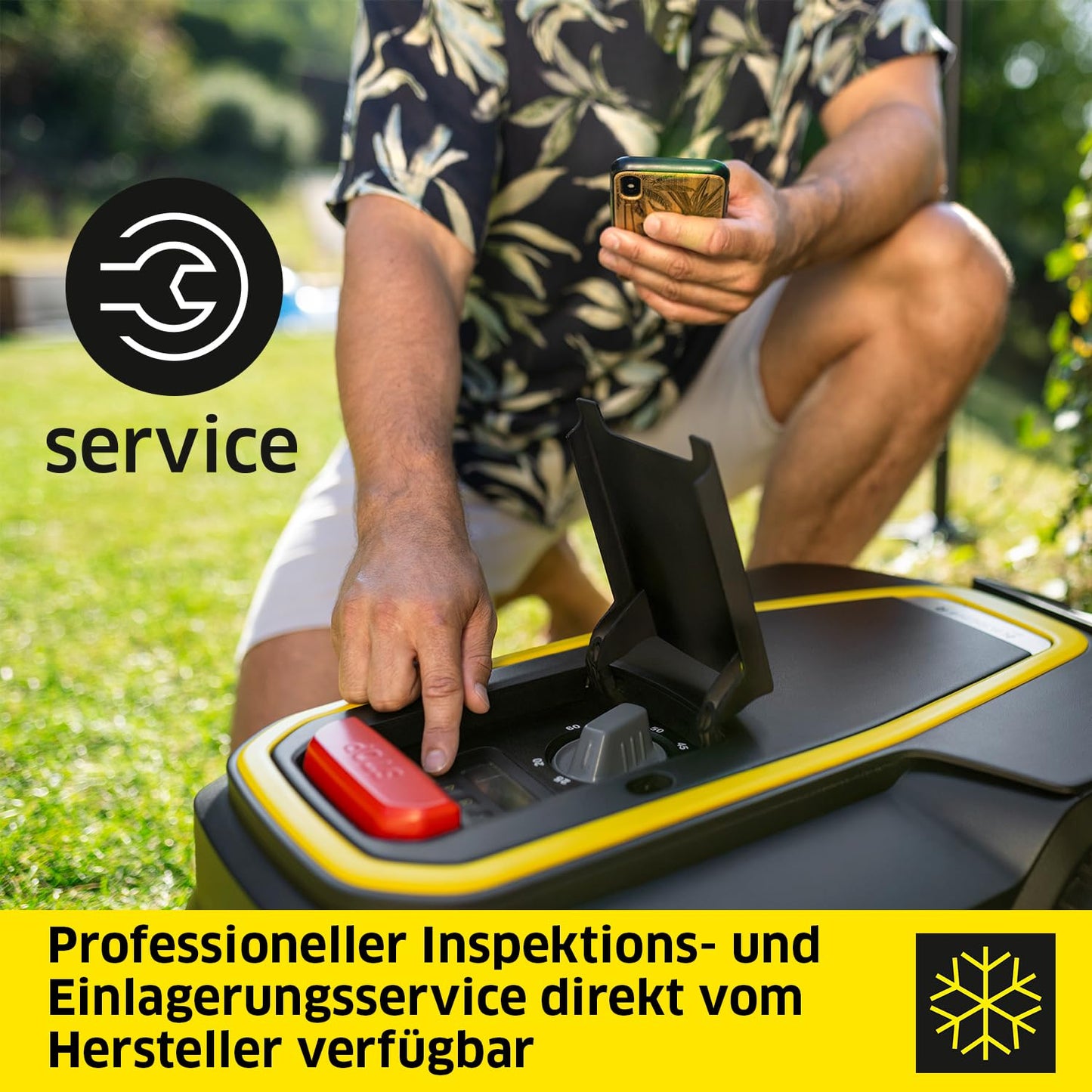 Kärcher RCX 4 Mähroboter ohne Begrenzungskabel, GPS RTK Navigation – für bis zu 1500 m²