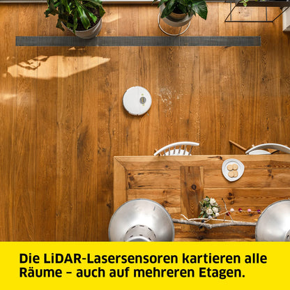 Kärcher RCV 5 Saugroboter mit Wischfunktion, LiDAR & KI Navigation – Weiß