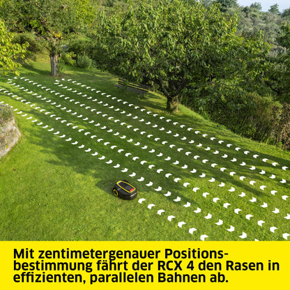 Kärcher RCX 4 Mähroboter ohne Begrenzungskabel, GPS RTK Navigation – für bis zu 1500 m²
